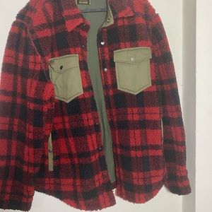 lLL BEAN TODD SNYDER SHIRT JACKET DIZE L SHERPA